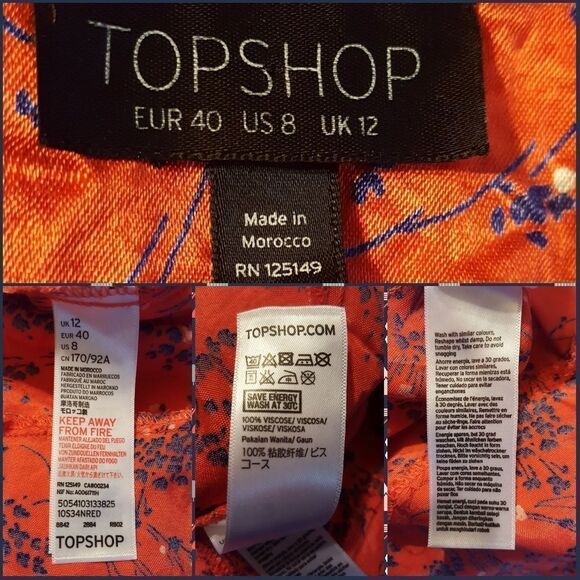 Topshop Wispy Floral Print Midi Dress - Picture 7 of 8